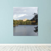 Wollaton Park Lake View Leinwanddruck (Insitu (Holzboden))