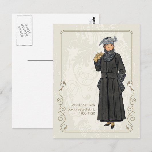 Wollbekleidung Postkarte (Vorne/Hinten)