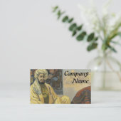 Wolldecke-Visitenkarten - Kunst Nouveau Visitenkarte (Stehend Vorderseite)