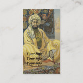 Wolldecke-Visitenkarten - Kunst Nouveau Visitenkarte (Rückseite)