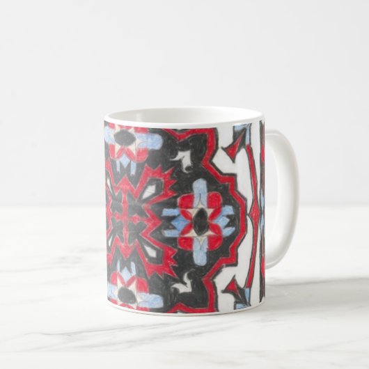 Wolldeckeentwurf 2 auf einer Tasse (VorderseiteRechts)