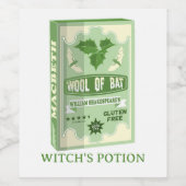 WOLLE AUS BVT-MACBETH WITCHES WEINETIKETT (Einzelnes Label)