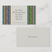 Wolle-Gewebe-Effekt-TextilVisitenkarte Visitenkarte (Vorne/Hinten)