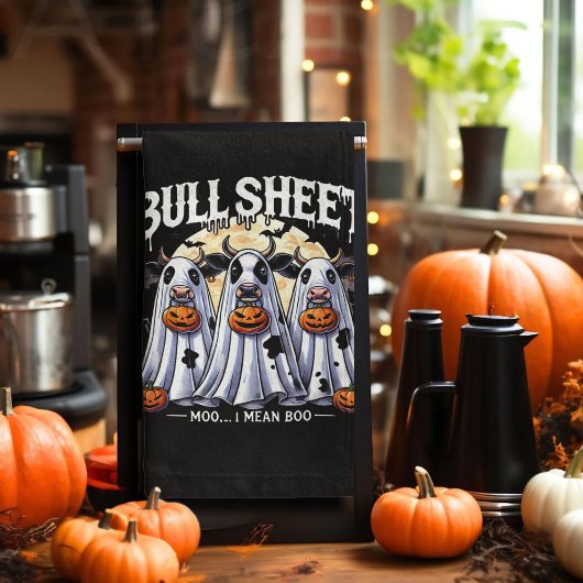 Wolle Halloween Bull Sheet moo bulles Geschirrtuch