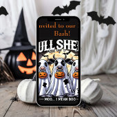 Wolle Halloween Bull Sheet moo buls ghost Einladung