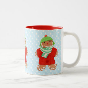 WOLLE INGWERBROT Rot Zweifarben-Tasse Zweifarbige Tasse