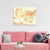 Wolle Leinwanddruck (Insitu (Wohnzimmer))