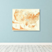 Wolle Leinwanddruck (Insitu (Holzboden))