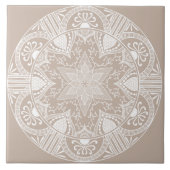 Wolle-Mandala Fliese (Vorderseite)