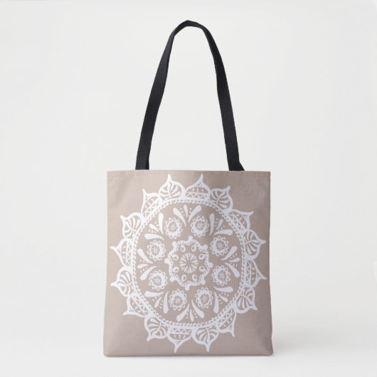 Wolle-Mandala Tasche (Vorderseite)