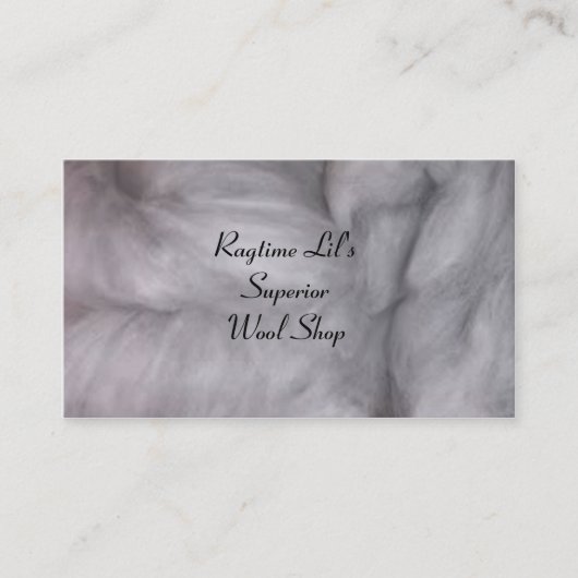 Wolle-Visitenkarte Visitenkarte (Vorderseite)