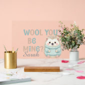 Wolle-Werde-Mein-Acrylschild Acrylschild (Hochzeit)