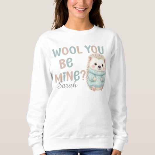 Wolle-Werde-Mein-Pullover Sweatshirt (Vorderseite)