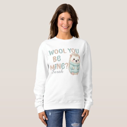 Wolle-Werde-Mein-Pullover Sweatshirt (Vorne ganz)