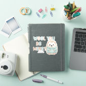 Wolle-Werde-Mein-Sticker Aufkleber (iPad Hülle)