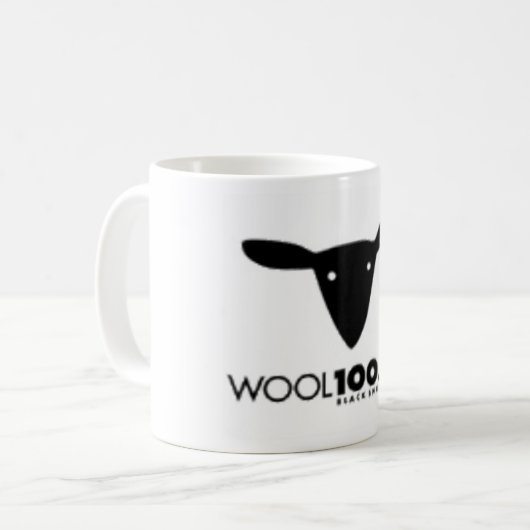 Wollelogo Kaffeetasse (Vorderseite Links)