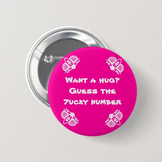 Wollen Sie eine Umarmung? Button (Vorne & Hinten)