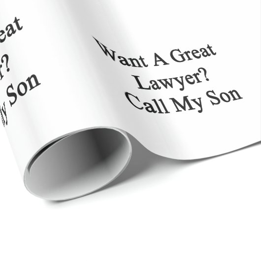 Wollen Sie einen großen Rechtsanwalt-Anruf mein Geschenkpapier (Rolleneckpunkt)