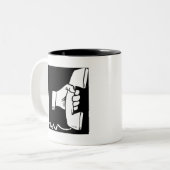 Wollen Sie es gestern? Zweifarbige Tasse (Vorderseite Links)