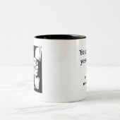Wollen Sie es gestern? Zweifarbige Tasse (Mittel)