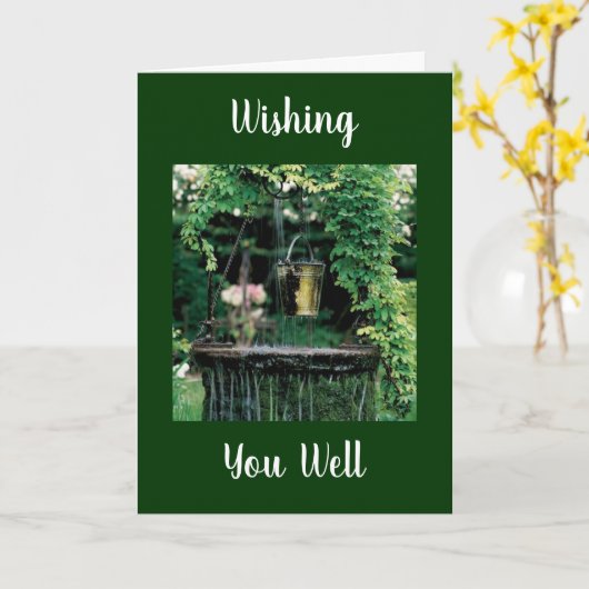 "WOLLEN SIE GUT" WÜNSCHT GUTE KARTE (Gelbe Blume)