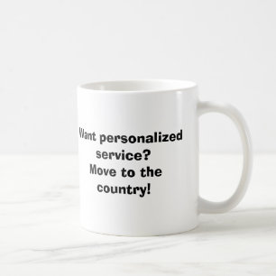 Wollen Sie personalisierten Service? Bewegen Sie Kaffeetasse