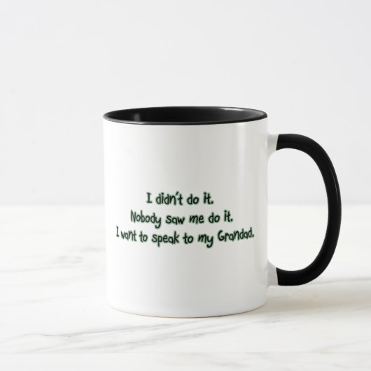 Wollen Sie, um mit Grandad zu sprechen Tasse (Rechts)