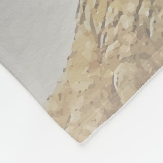 Wollen Sie, um niedlichen bärtigen Drache-Druck zu Fleecedecke (Ecke)