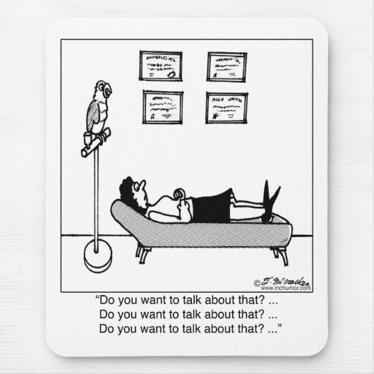 Wollen Sie, um über das zu sprechen? Mousepad (Vorne)