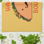 Wollen Sie zum Taco-Kampf ihn Küchen-Tuch-Spaß Handtuch (Gefaltet)