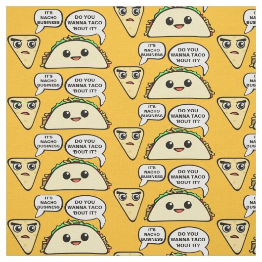 Wollen Sie zum Taco-Kampf ihn Stoff (Muster)