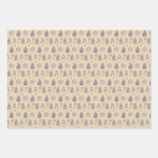 Wollhaare und Niedliche Sparrow Geschenkpapier Set (Vorderseite 3)