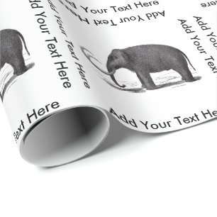 Wollhaarmammut prähistorischer Elefant Geschenkpapier