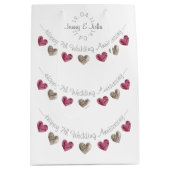 Wollherz 7. oder Hochzeitsgeschenk Mittlere Geschenktüte (Vorderseite)