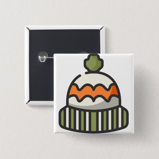 Wollhut Button (Vorne & Hinten)