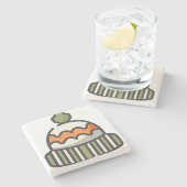 Wollhut Steinuntersetzer (Seitenansicht)