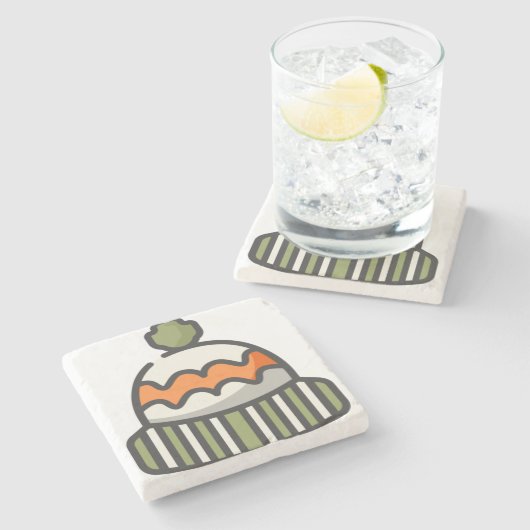 Wollhut Steinuntersetzer (Seitenansicht)