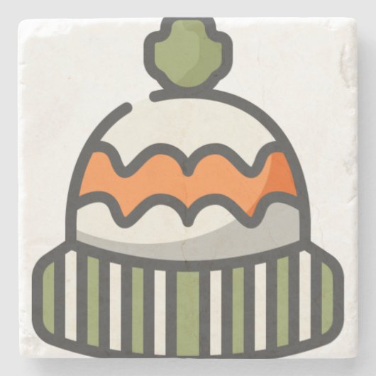 Wollhut Steinuntersetzer (Vorderseite)