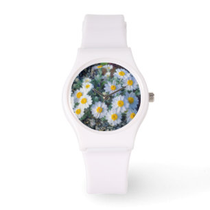 Wollige Daisy-Wildblumen Armbanduhr