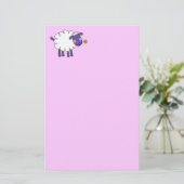 Wollige Schafe Briefpapier (Stehend Vorderseite)