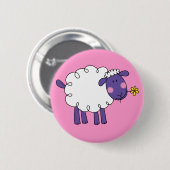 Wollige Schafe Button (Vorne & Hinten)