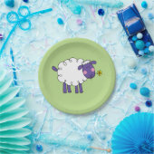 wollige Schafe des lustigen Bauernhofes Pappteller (Party)