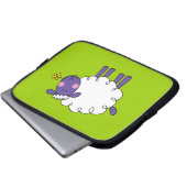 Wollige Schafe Laptopschutzhülle (Vorne Knopf)