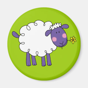 Wollige Schafe Magnet