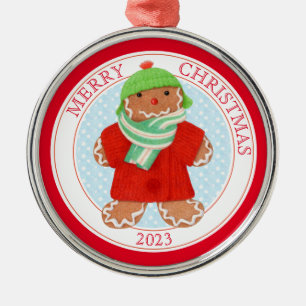 WOLLIGER GINGERBREAD 2023 Premium-Rundanhänger Ornament Aus Metall