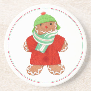 WOLLIGER GINGERBREAD Rund Untersetzer aus Sandstei