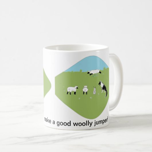 Wolliger Pullover Kaffeetasse (VorderseiteRechts)