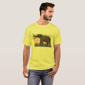 Wolliges Mammut-Antiken-Druck T-Shirt (Vorne ganz)