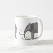 Wolliges Mammut-ausgestorbener Kaffeetasse (VorderseiteRechts)