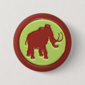 Wolliges Mammut Button (Vorderseite)